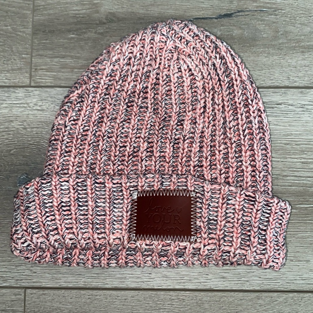 Love Your Melon womens pink beanie